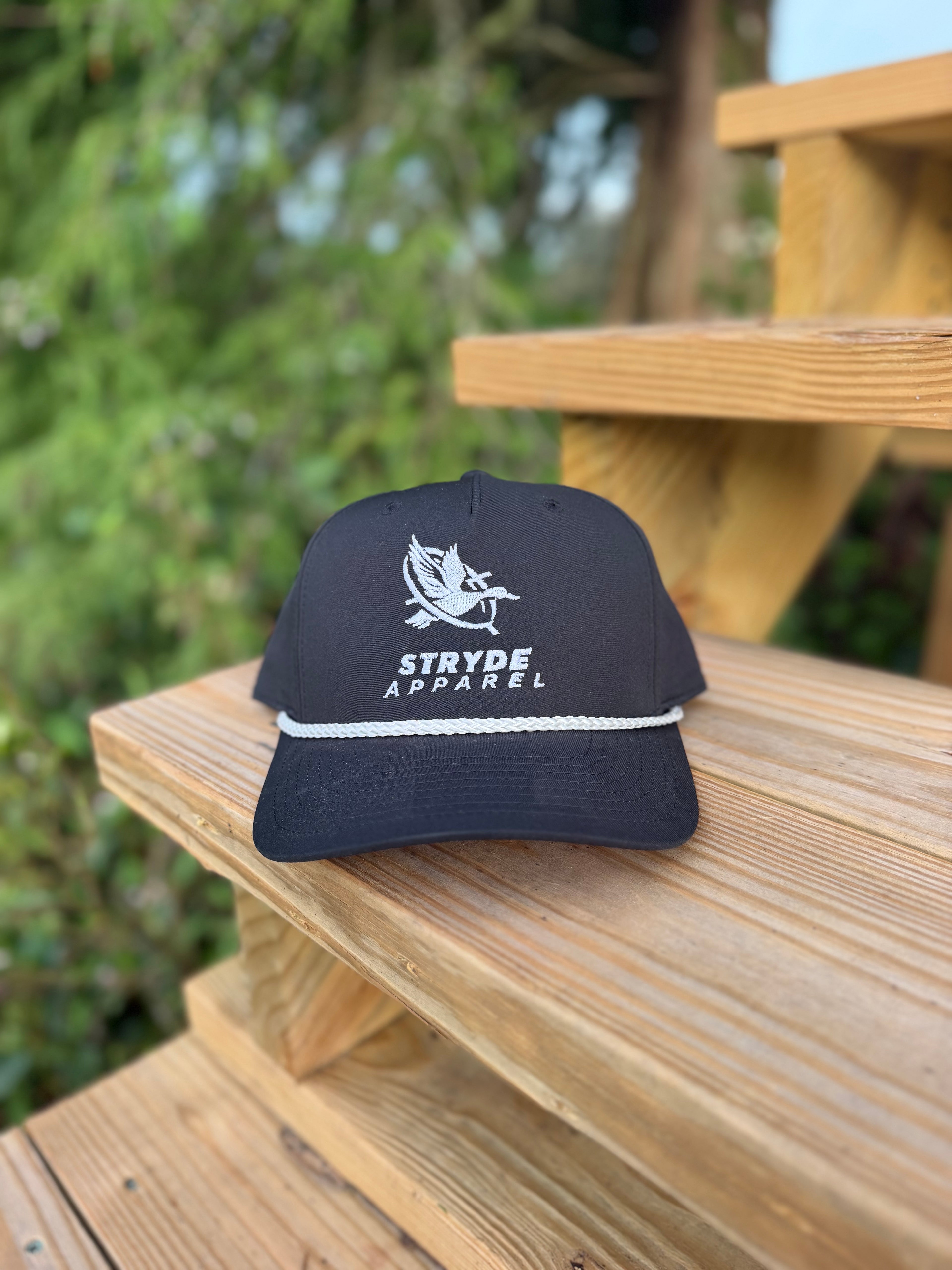 Black Stryde Rope Hat